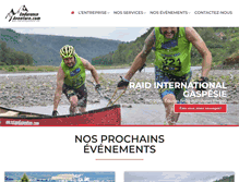 Tablet Screenshot of enduranceaventure.com